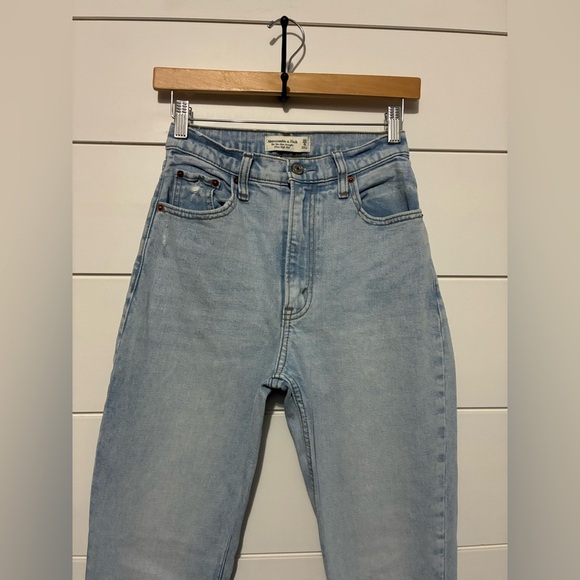 Abercrombie and fitch the 90s slim straight ultra high rise Sz 25/0L curve love - Picture 11 of 13